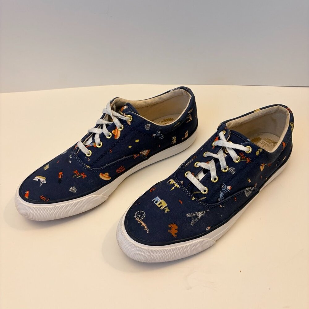 Keds X Rifle Paper Co Navy Wanderlust Travel Sneakers Women's Tennis Shoes 7.5 - Picture 2 of 9